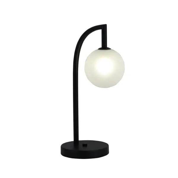 Beirazko mahai-lanpara esferiko minimalista